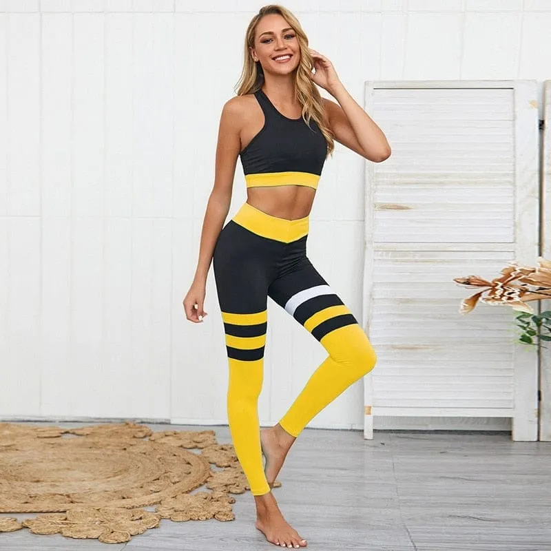 2 Piece Outfits for Women Yoga Crop Top