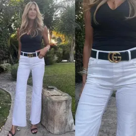 Amanda Pant in White Denim