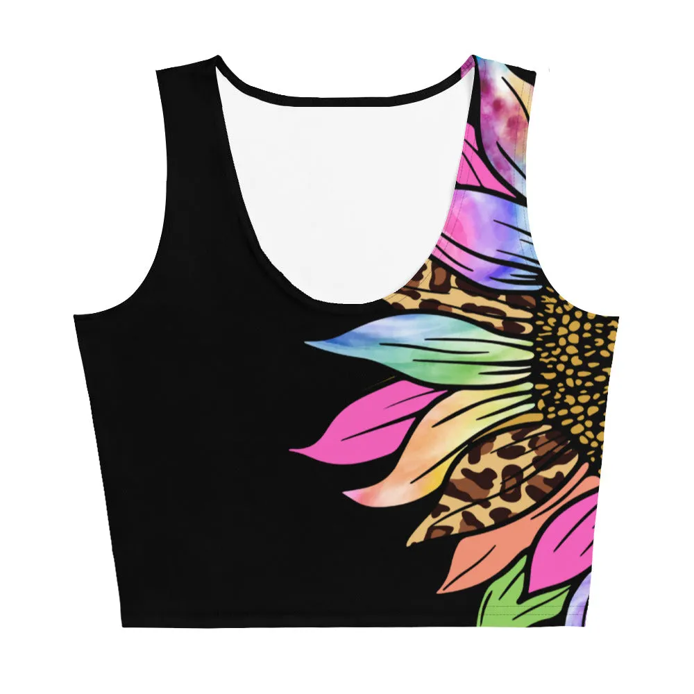 Body-hugging daisy trendy crop top for women’s fashion, lioness-love