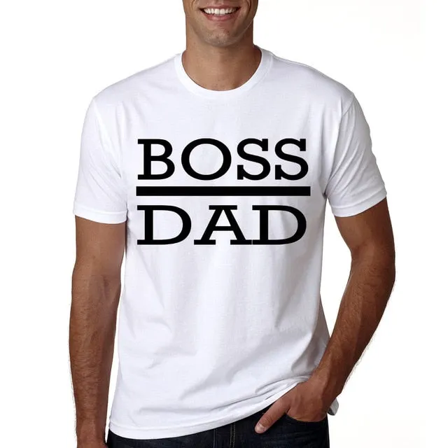 Boss Mom & Dad Matching Couple Tees
