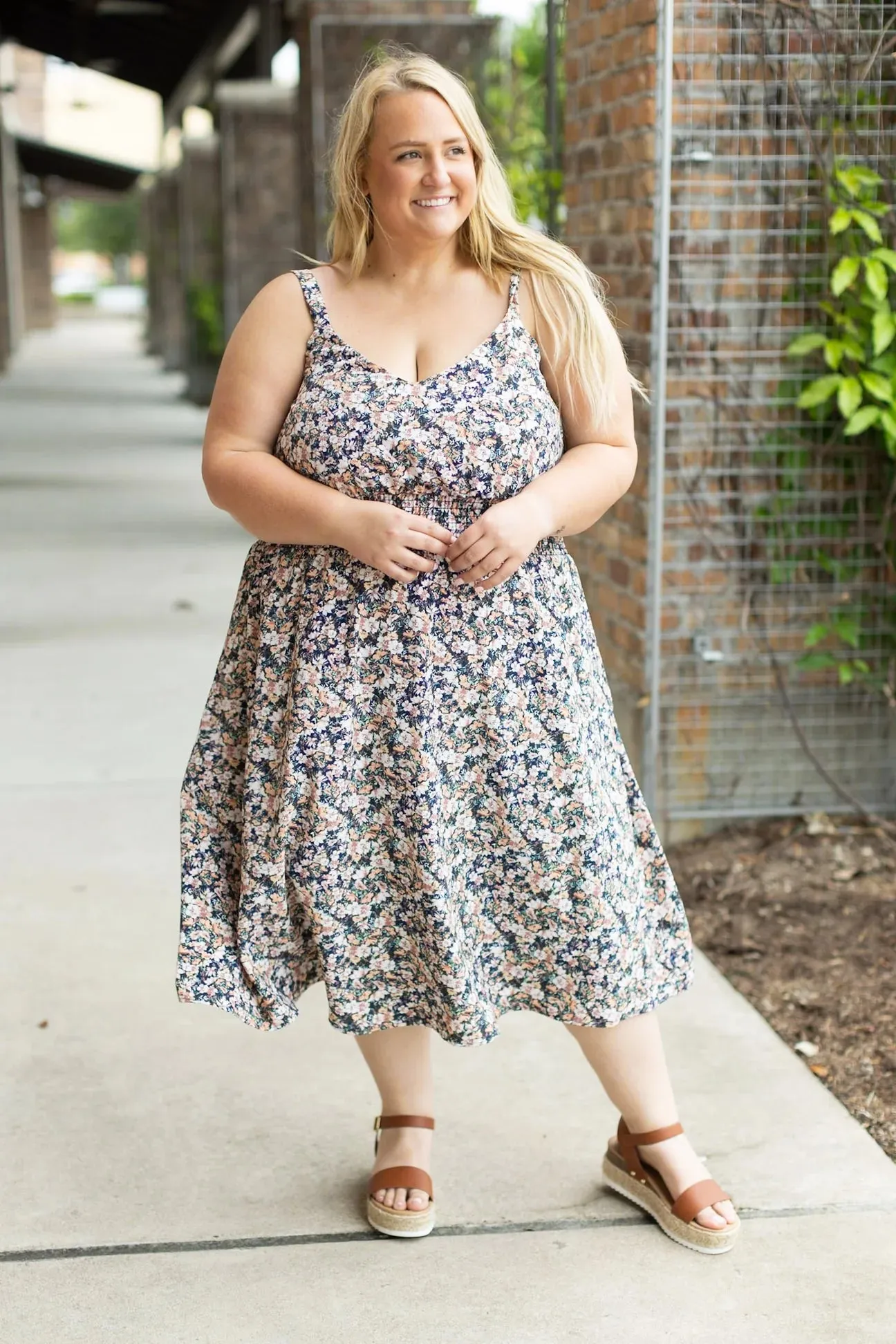 Cassidy Midi Dress - Micro Vintage Floral | SFB