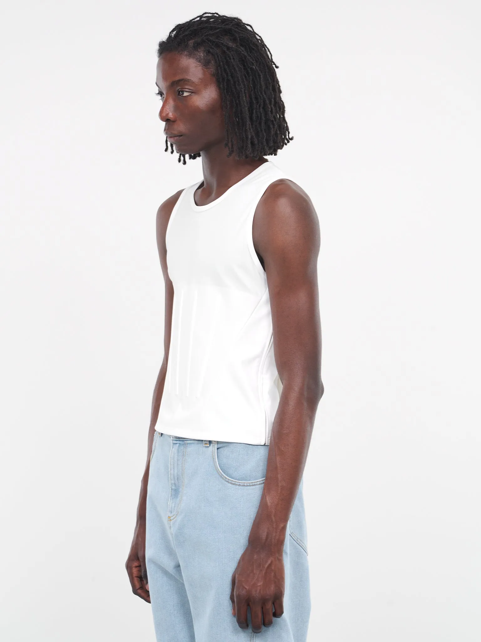 Corseted Tank Top (24P1TO0638H842-1016-WARM-WHITE)
