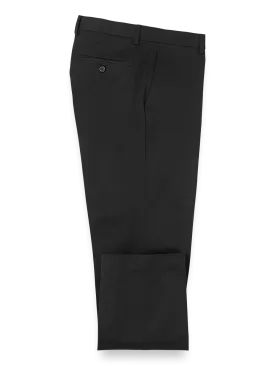 Cotton Stretch Twill Pants - Black