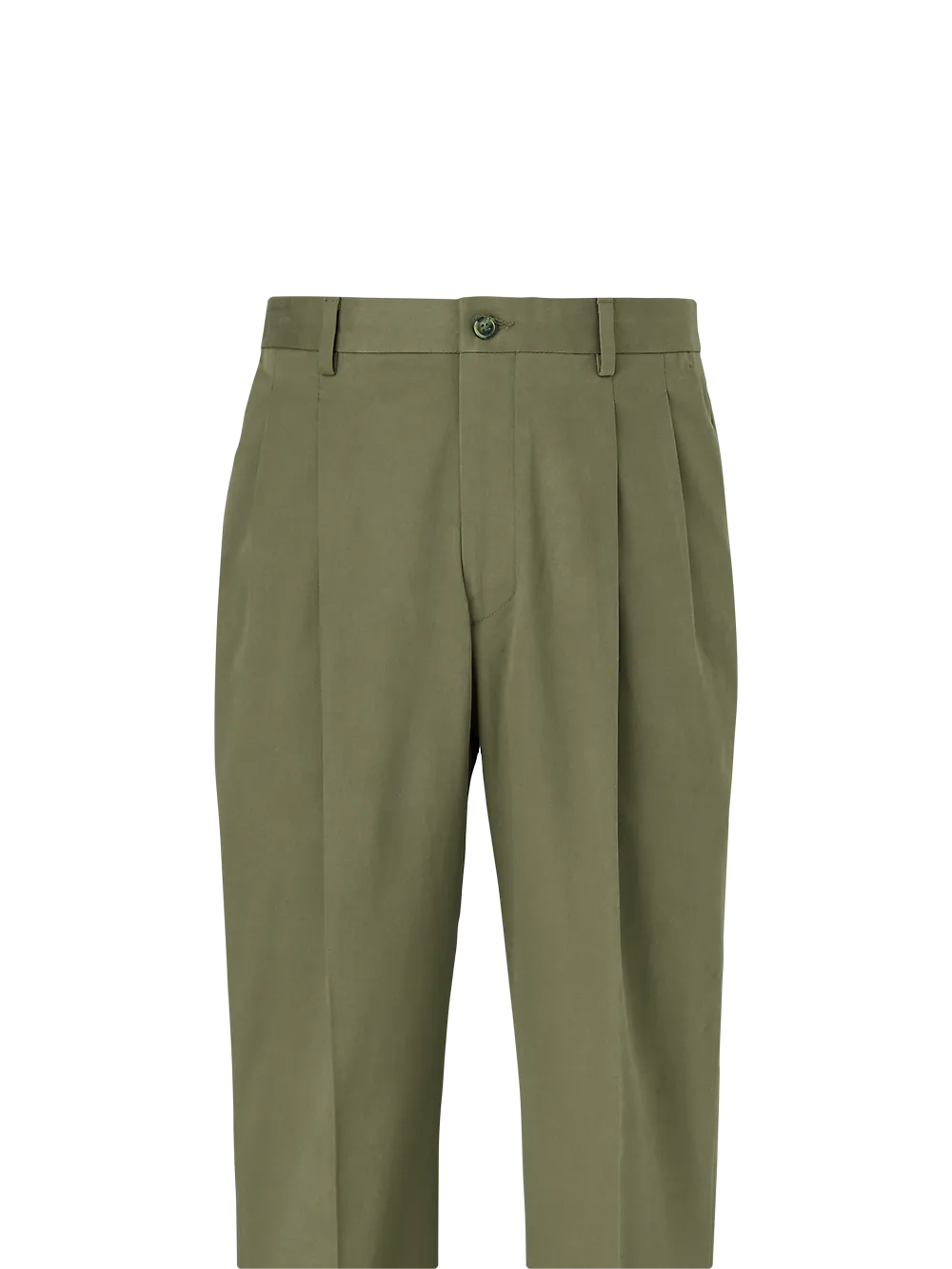 Cotton Stretch Twill Pants - Black