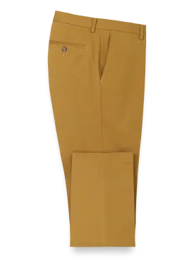 Cotton Stretch Twill Pants - Dark Gold