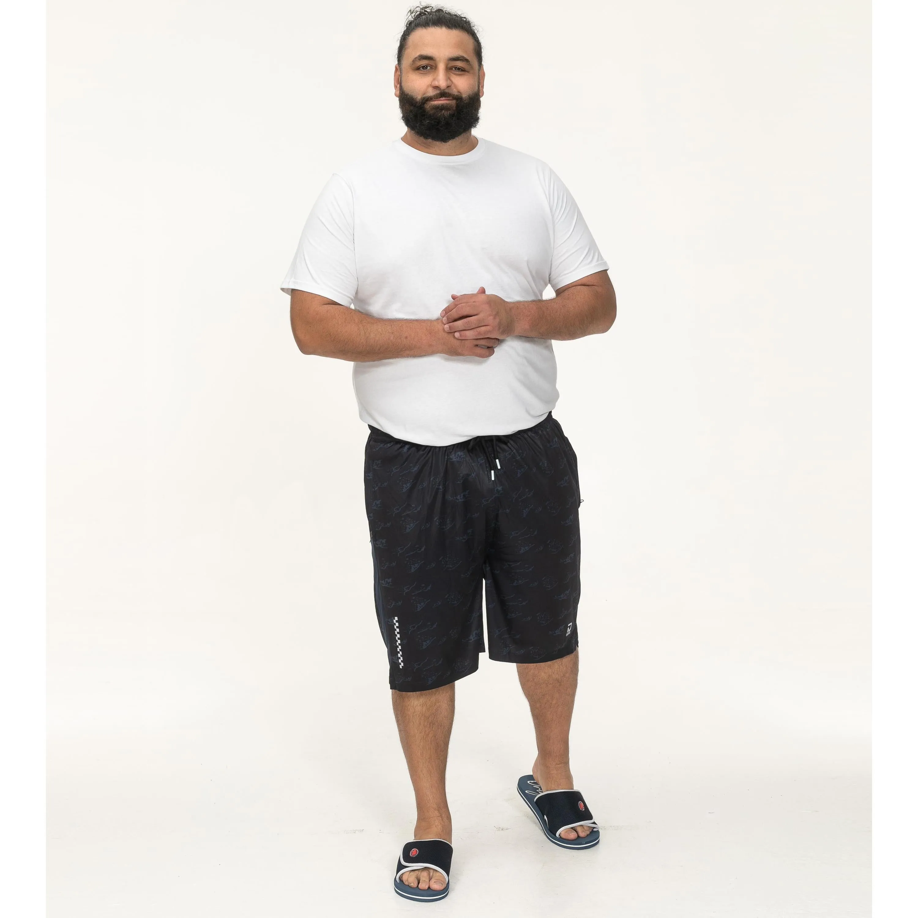 D555 Mens Woking Big & Tall Elasticated Sweat Shorts
