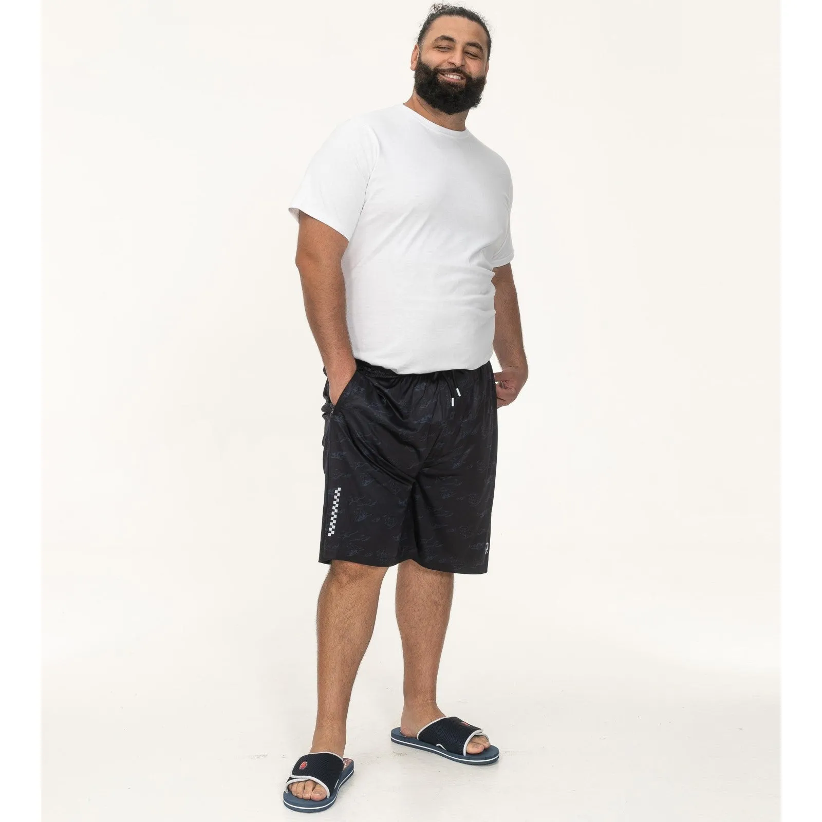 D555 Mens Woking Big & Tall Elasticated Sweat Shorts