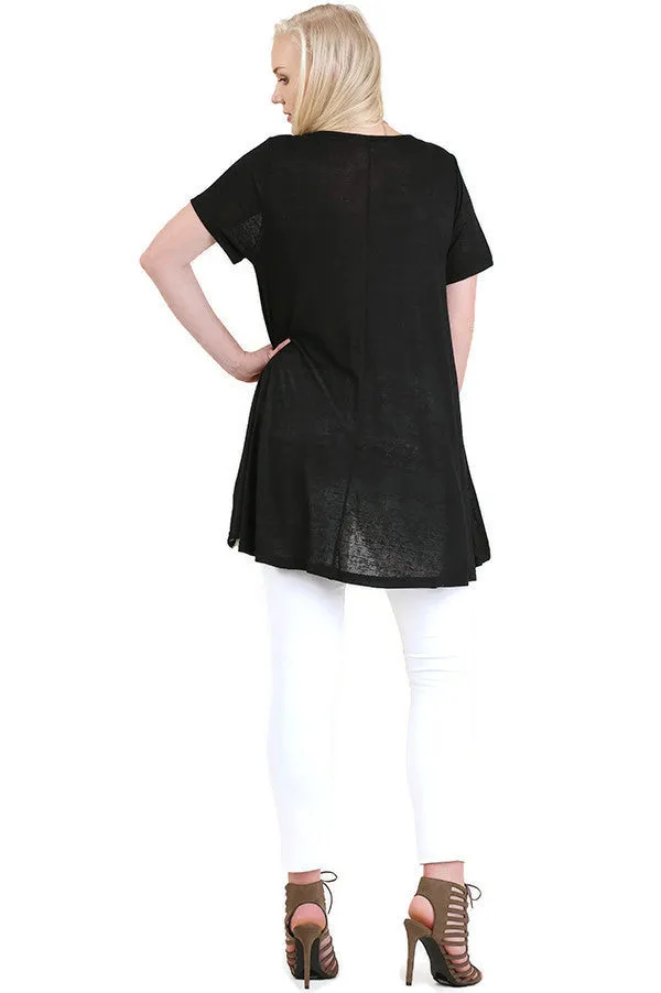 Everyday Lace Top, Black