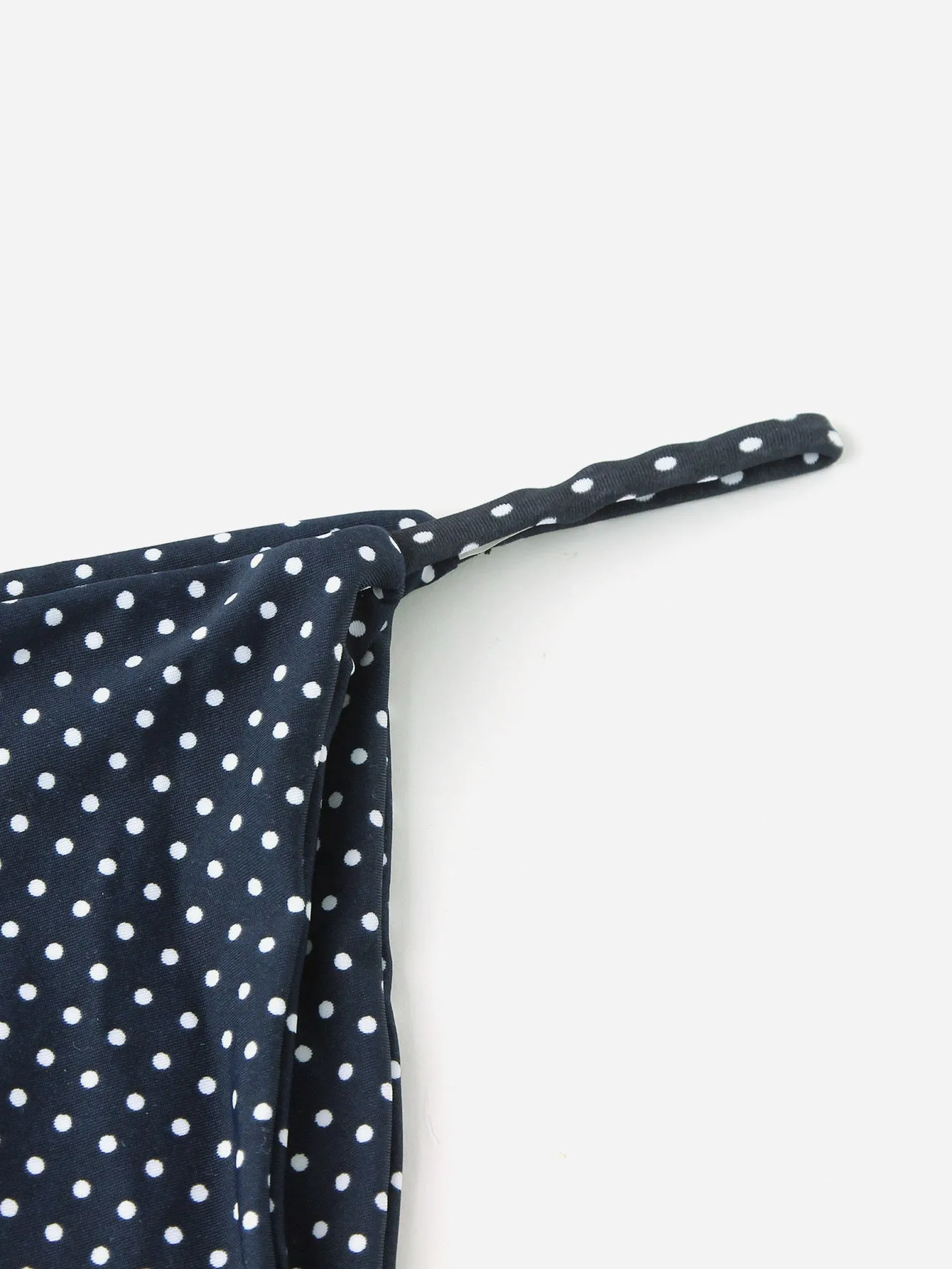 Fennel Polka Dot Triangle Bikini Top