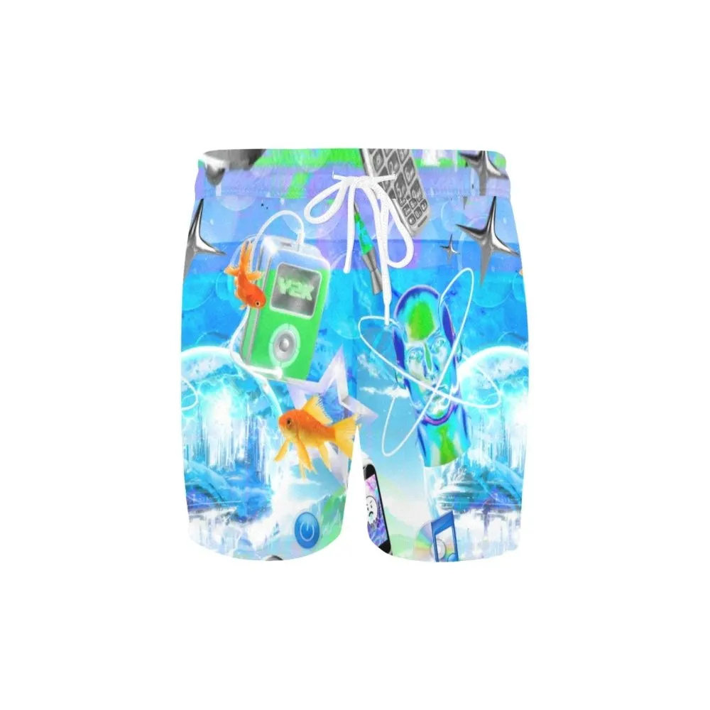 Frutiger Aero Y2K Mens Swim Trunks