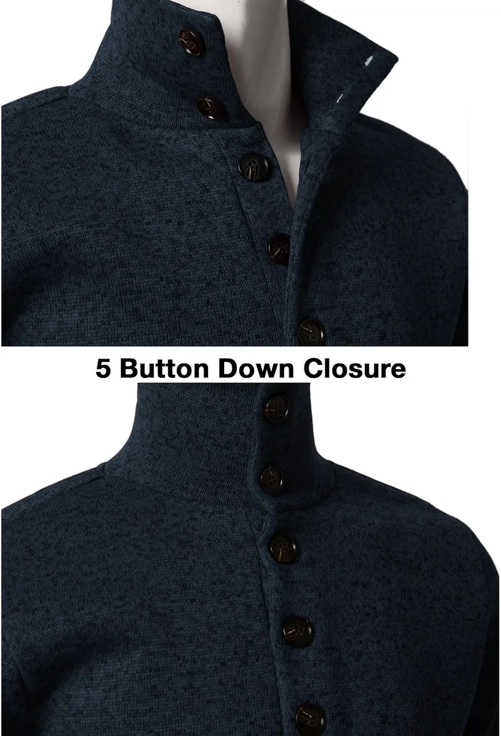 H2H Mens Casual Slim Fit Pullover Sweatshirts Knitted Shirts Napping Inside