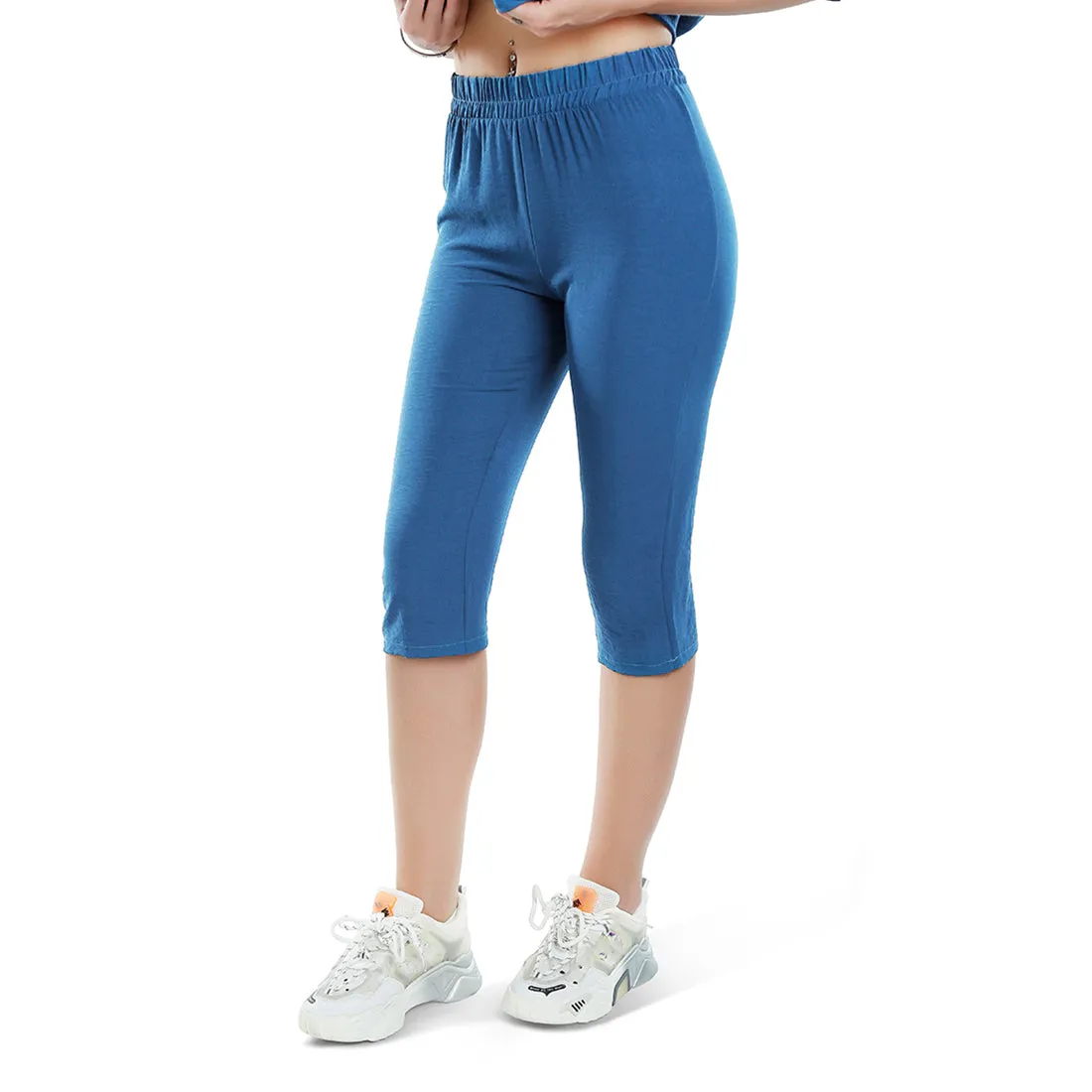 Half Sleeves Top & Capris Coord Set