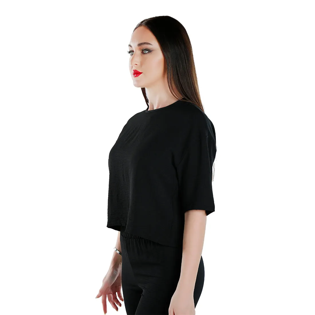 Half Sleeves Top & Capris Coord Set