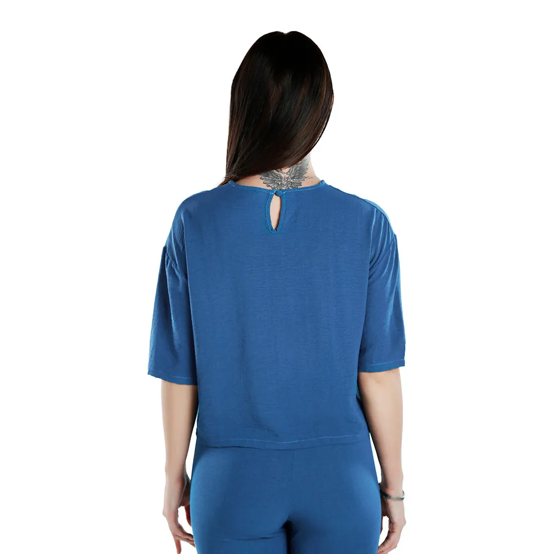 Half Sleeves Top & Capris Coord Set