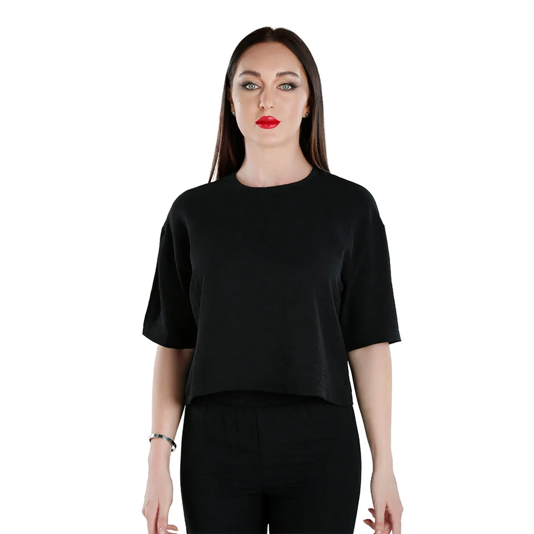 Half Sleeves Top & Capris Coord Set