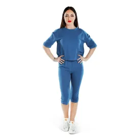 Half Sleeves Top & Capris Coord Set