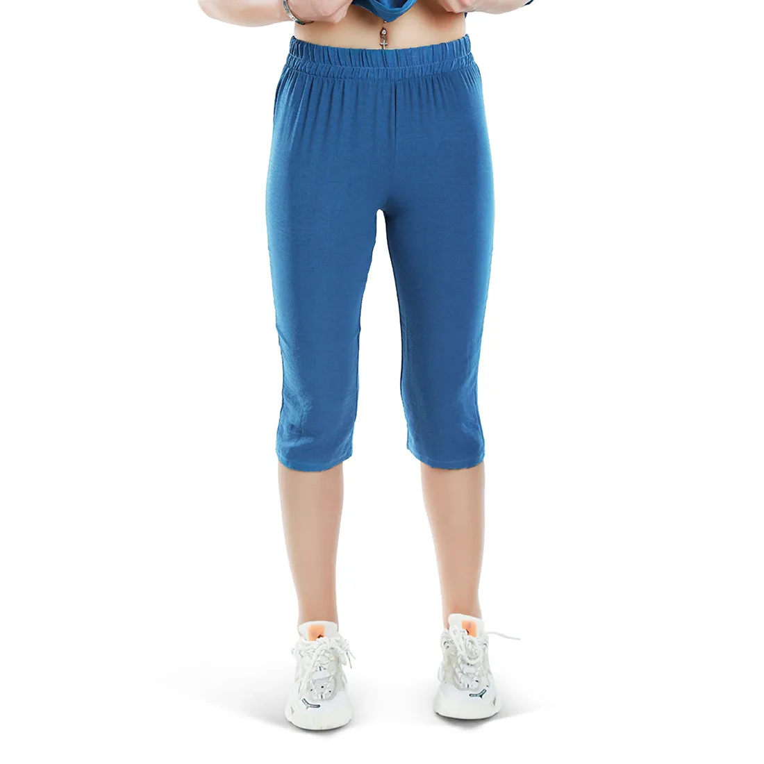 Half Sleeves Top & Capris Coord Set