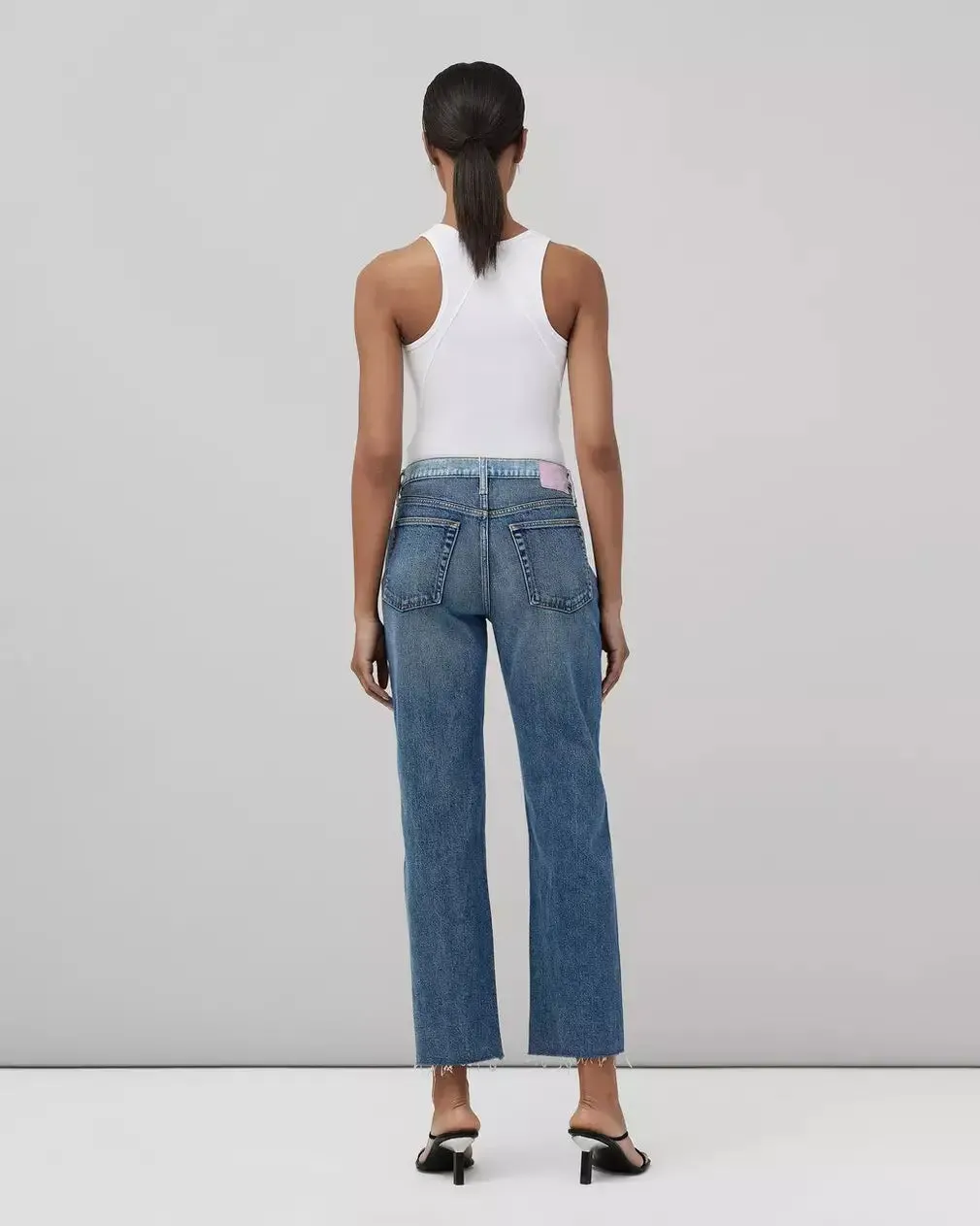 Harlow two tone Pant in double indigo wash