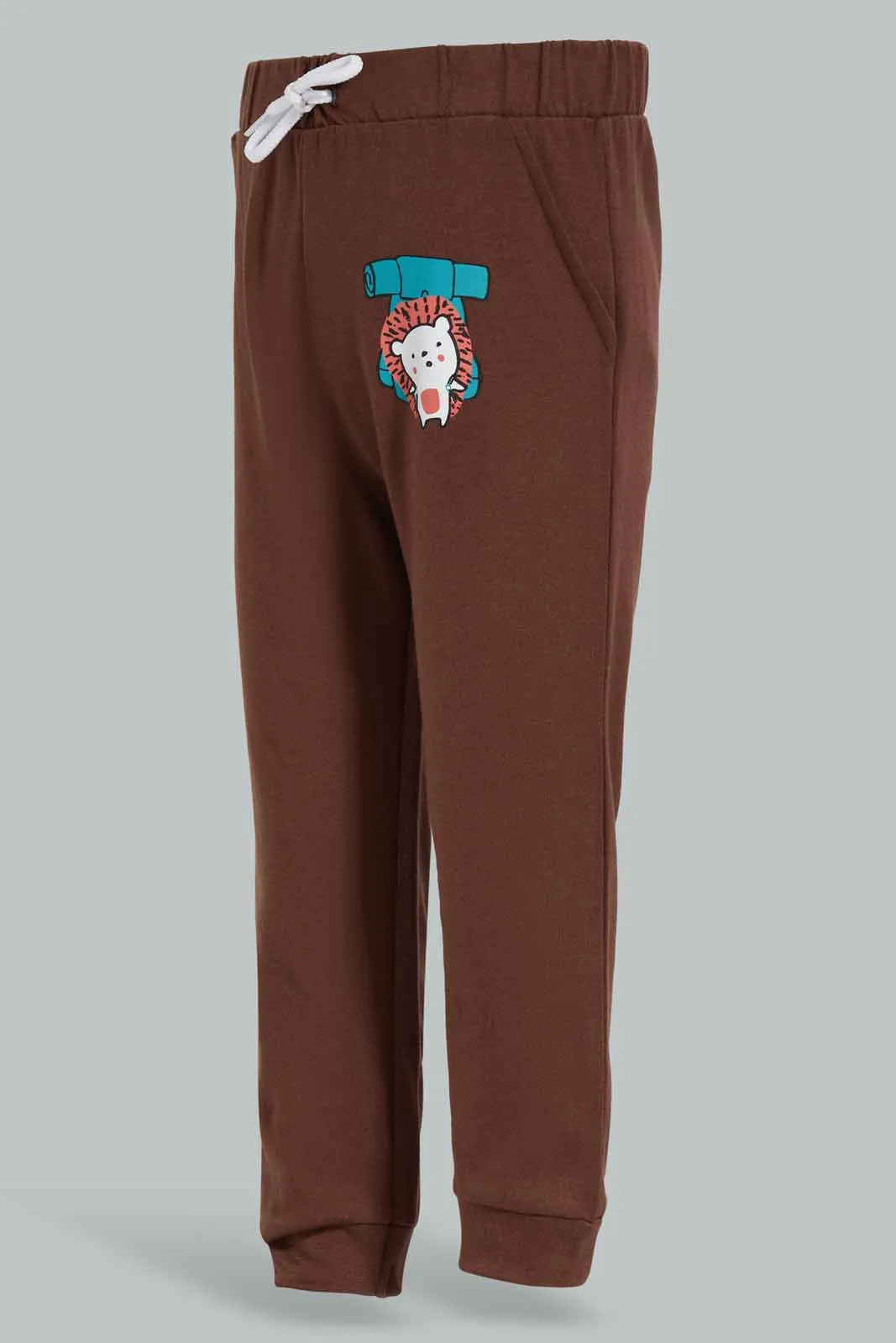 Infant Boys Brown Table Jogger