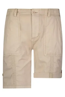 JONI Stretch Poplin Shorts in Dunes