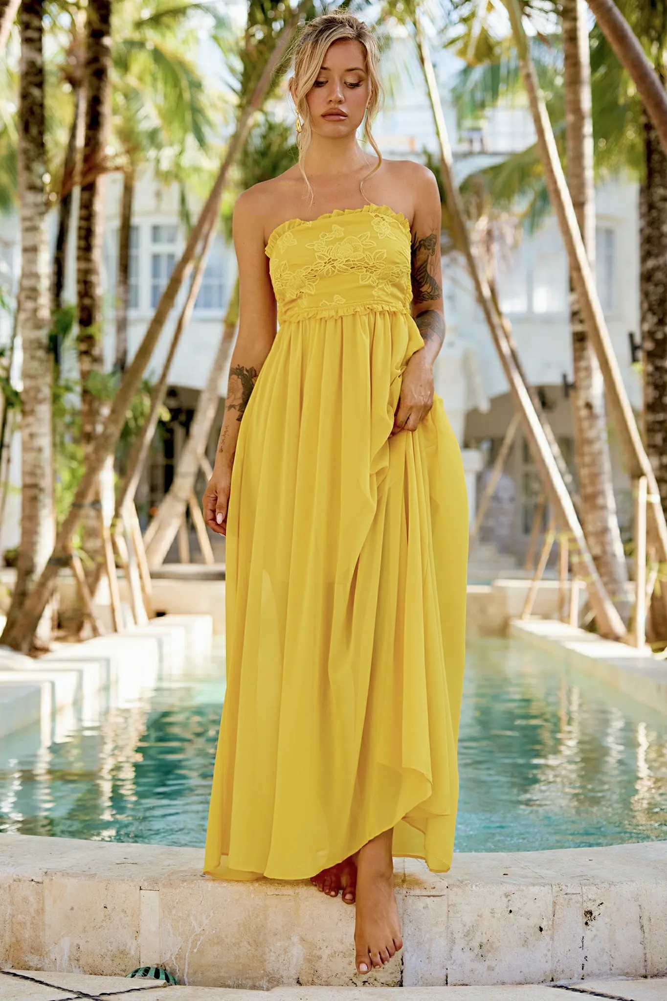 Jules Maxi Dress - Yellow