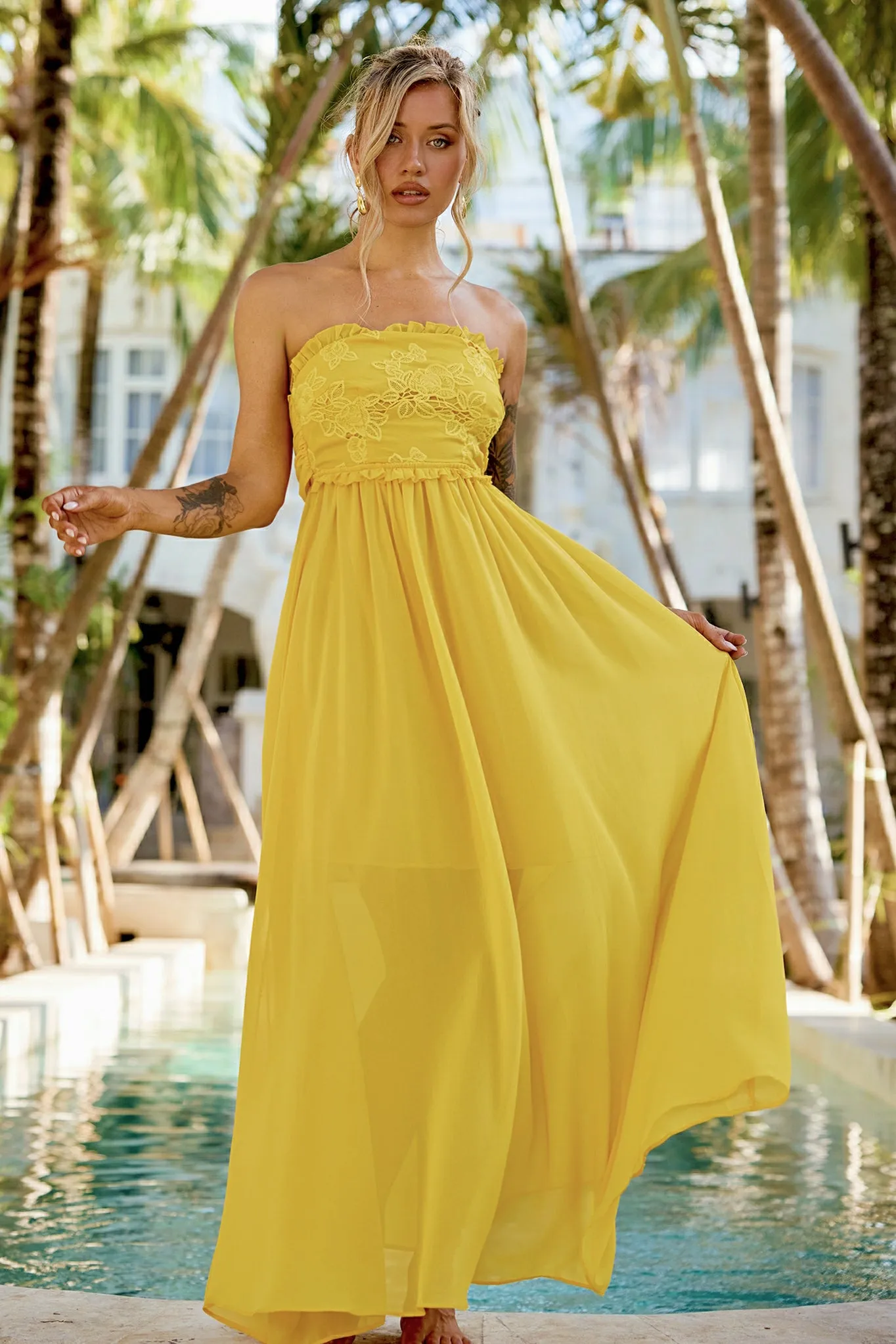Jules Maxi Dress - Yellow