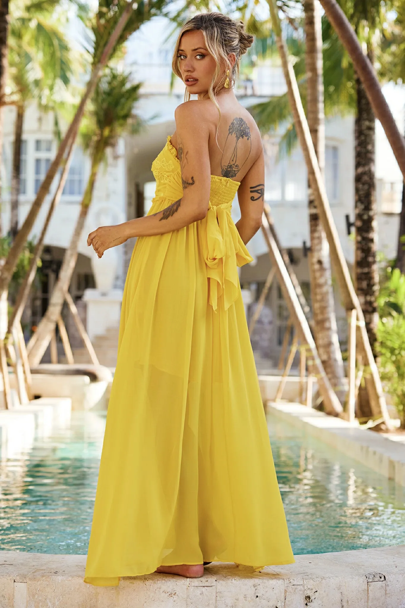 Jules Maxi Dress - Yellow
