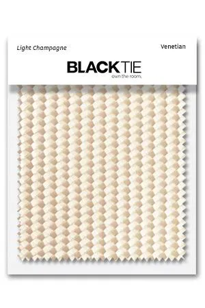 Light Champagne Venetian Fabric Swatch