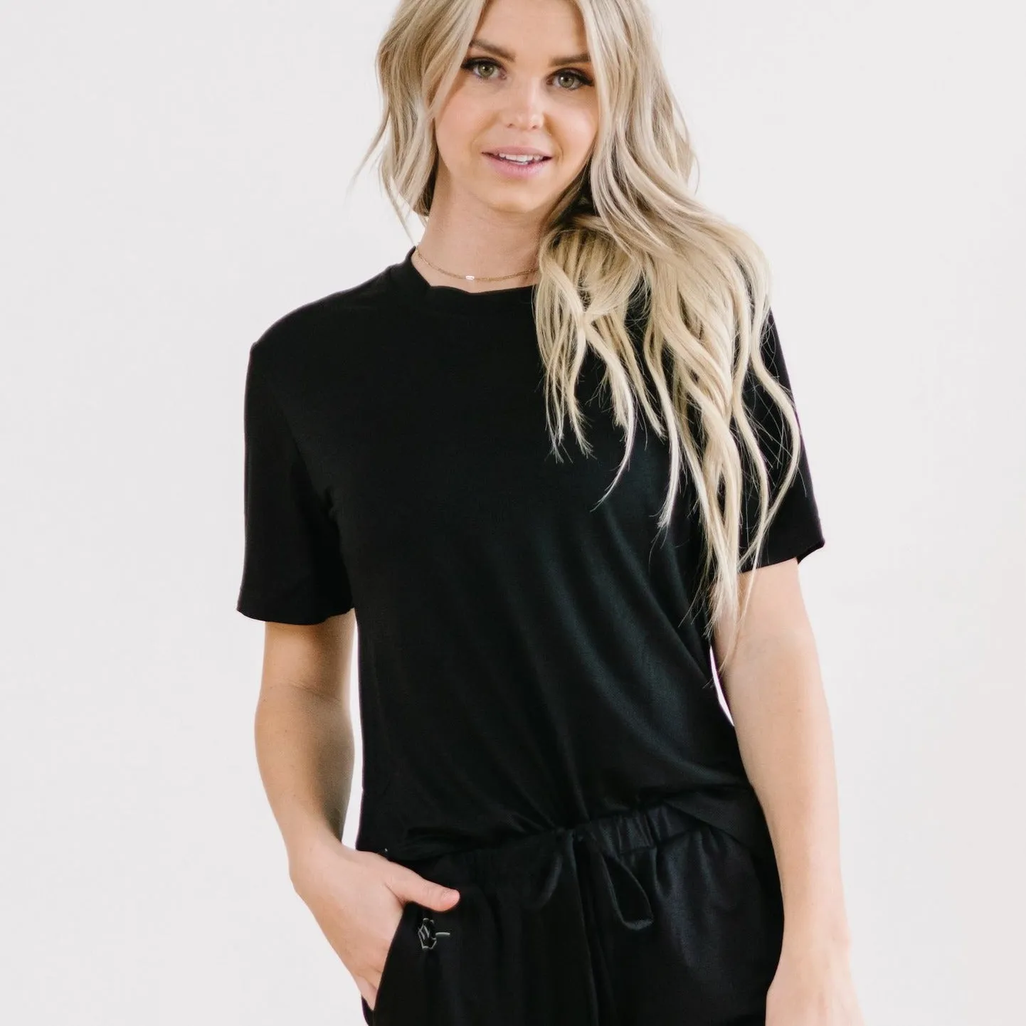Lounge Premium Pajama Top - Black