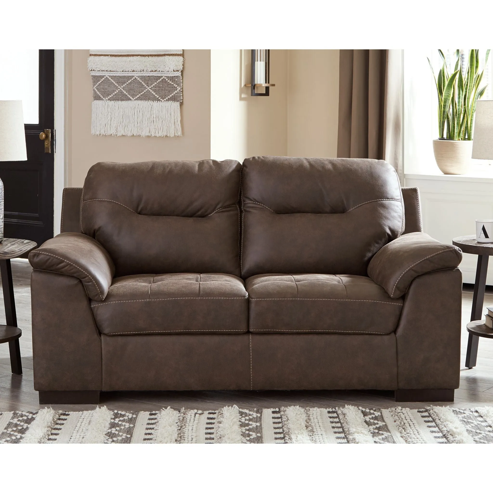 Maderla Loveseat - Walnut
