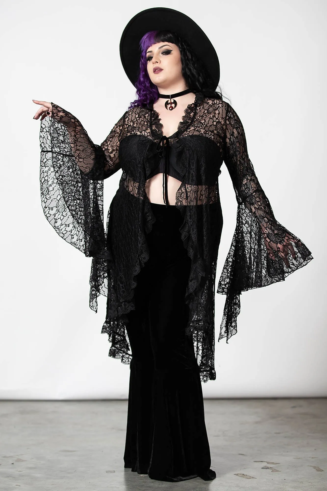 Marisol Velvet Bell Bottoms [PLUS] - Resurrect