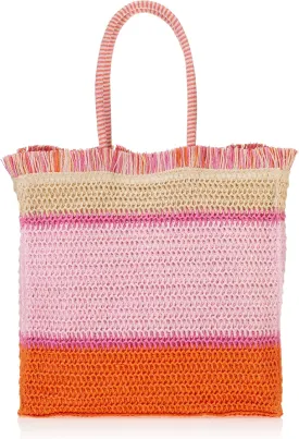 Mud Pie Women's Bright Fringe Tote
