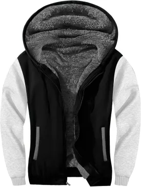 PEGENO Mens Casual Full Zip Hoodie Sweatshirt Long Sleeve Coat Fall Winter Outfits Jacket