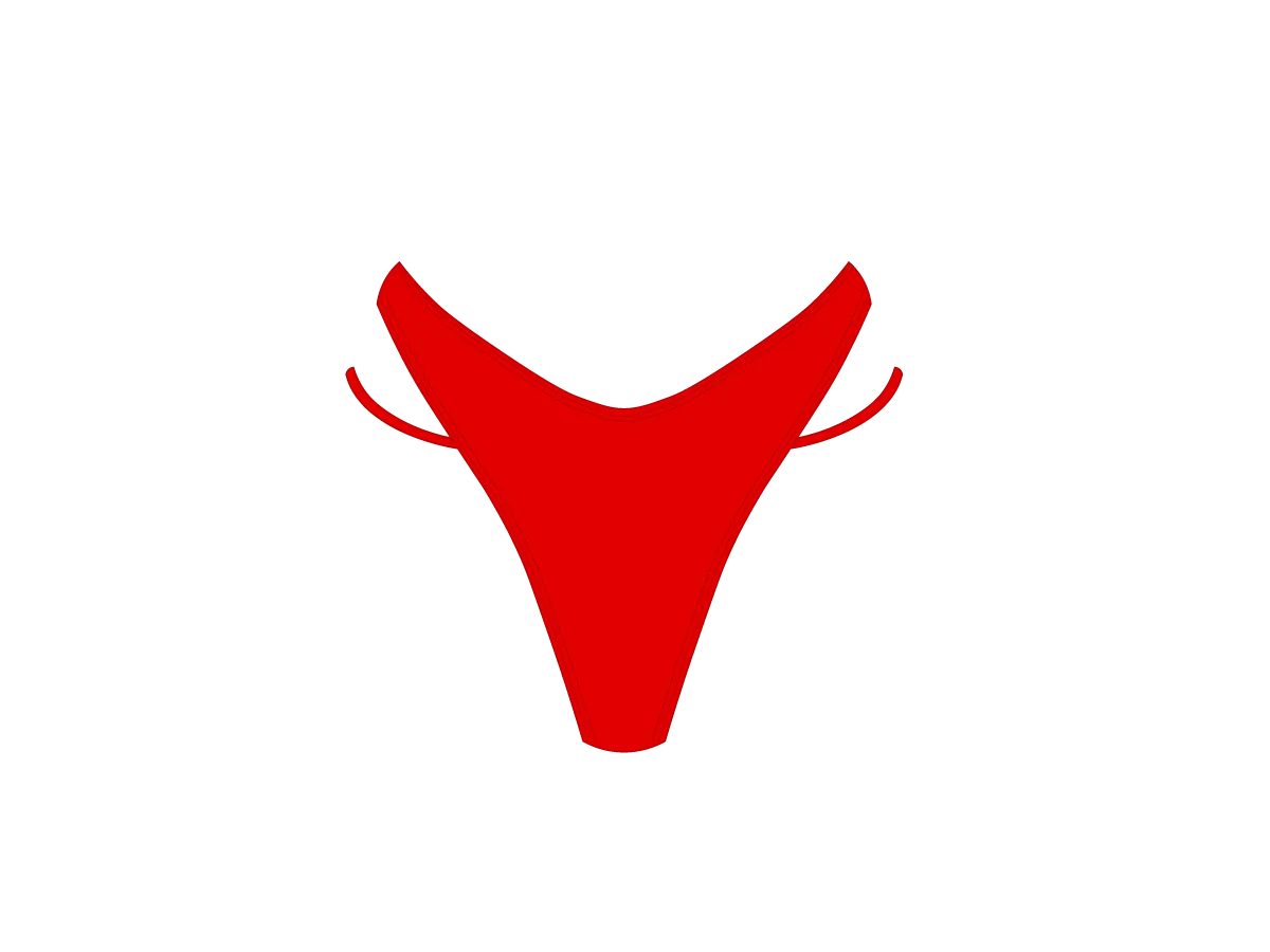 Rose Red Split Bottoms