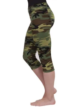 Rothco Womens Camo Workout Performance Capris - Size 2XL