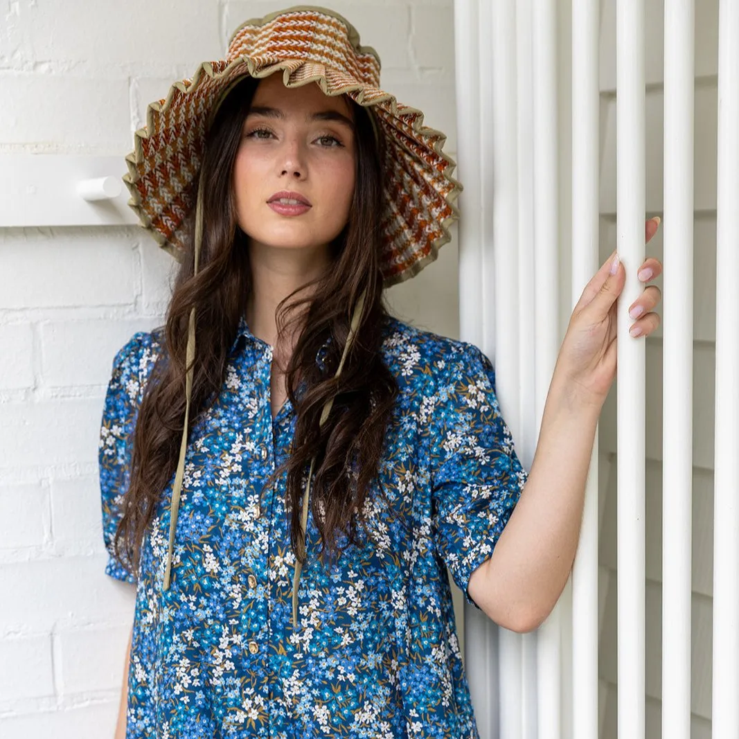 'Sea Blossoms' Liberty Fabrics Shirt Dress