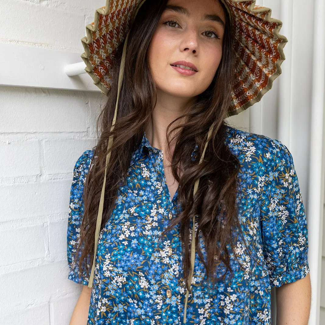'Sea Blossoms' Liberty Fabrics Shirt Dress
