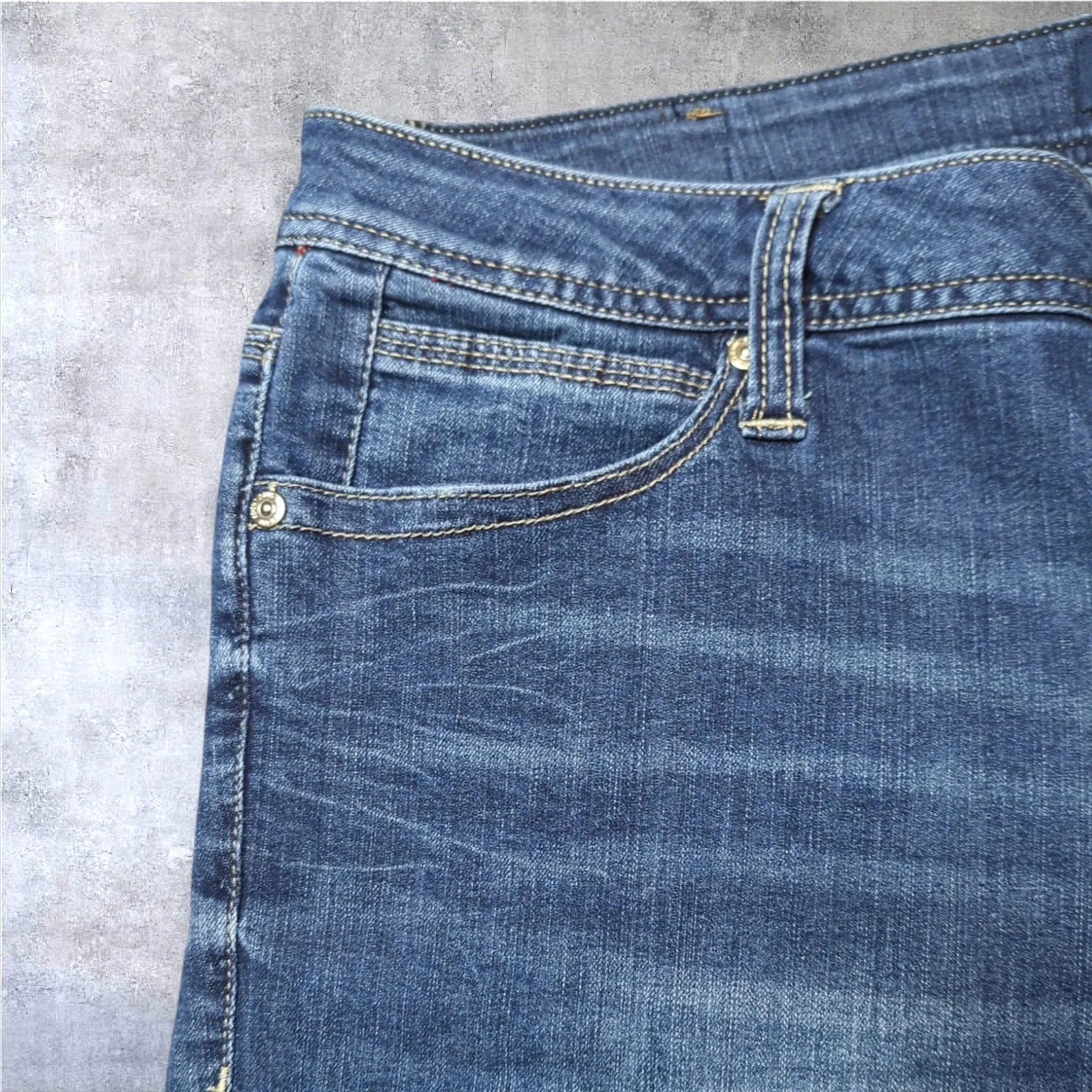 SEVEN7 Blue Distressed Denim Jean Shorts 16 Summer Casual Vacation