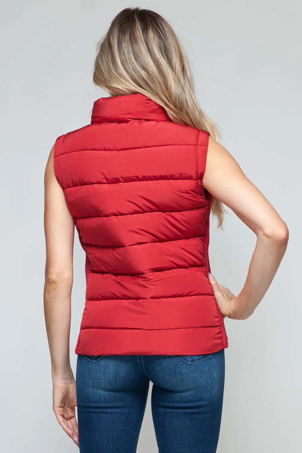 Snobbish Turtleneck Womens Vest with Pockets – Stylish Outerwear