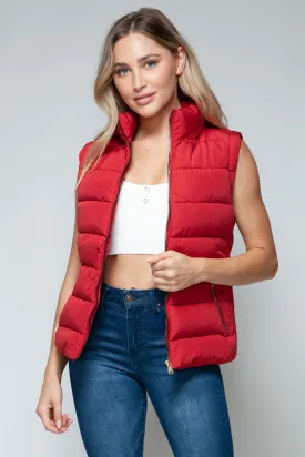 Snobbish Turtleneck Womens Vest with Pockets – Stylish Outerwear