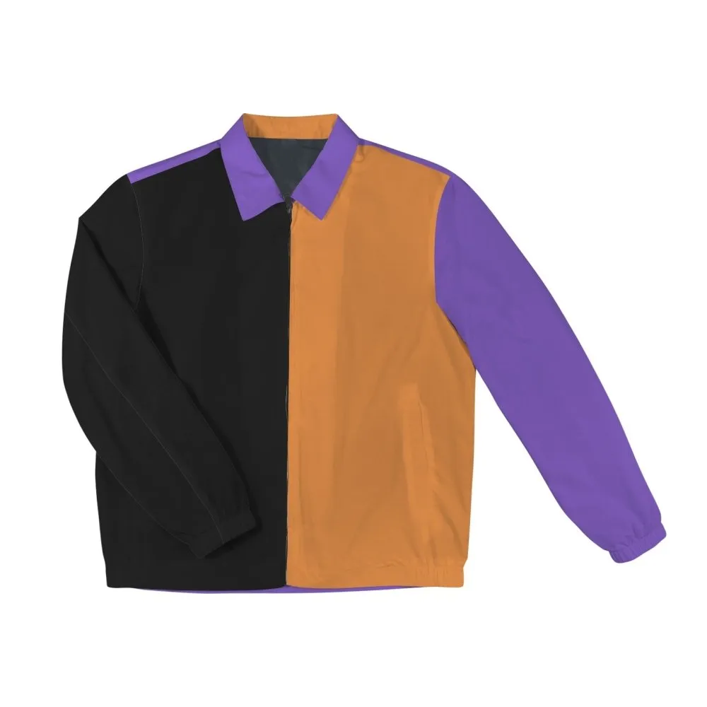 Spooky magic Color Block Men's Halloween Jacket