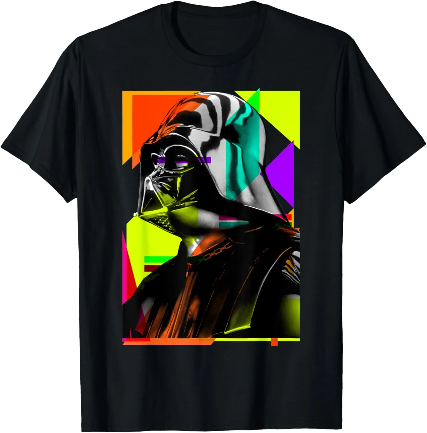Star Wars Darth Vader Colorful Abstract Art Graphic T-Shirt T-Shirt