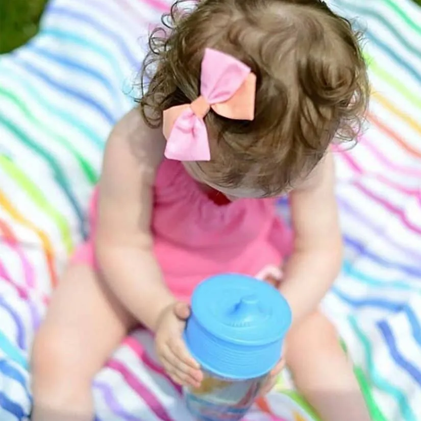 Stretchy Silicone Lids with Sippy Spout, 2-Pack