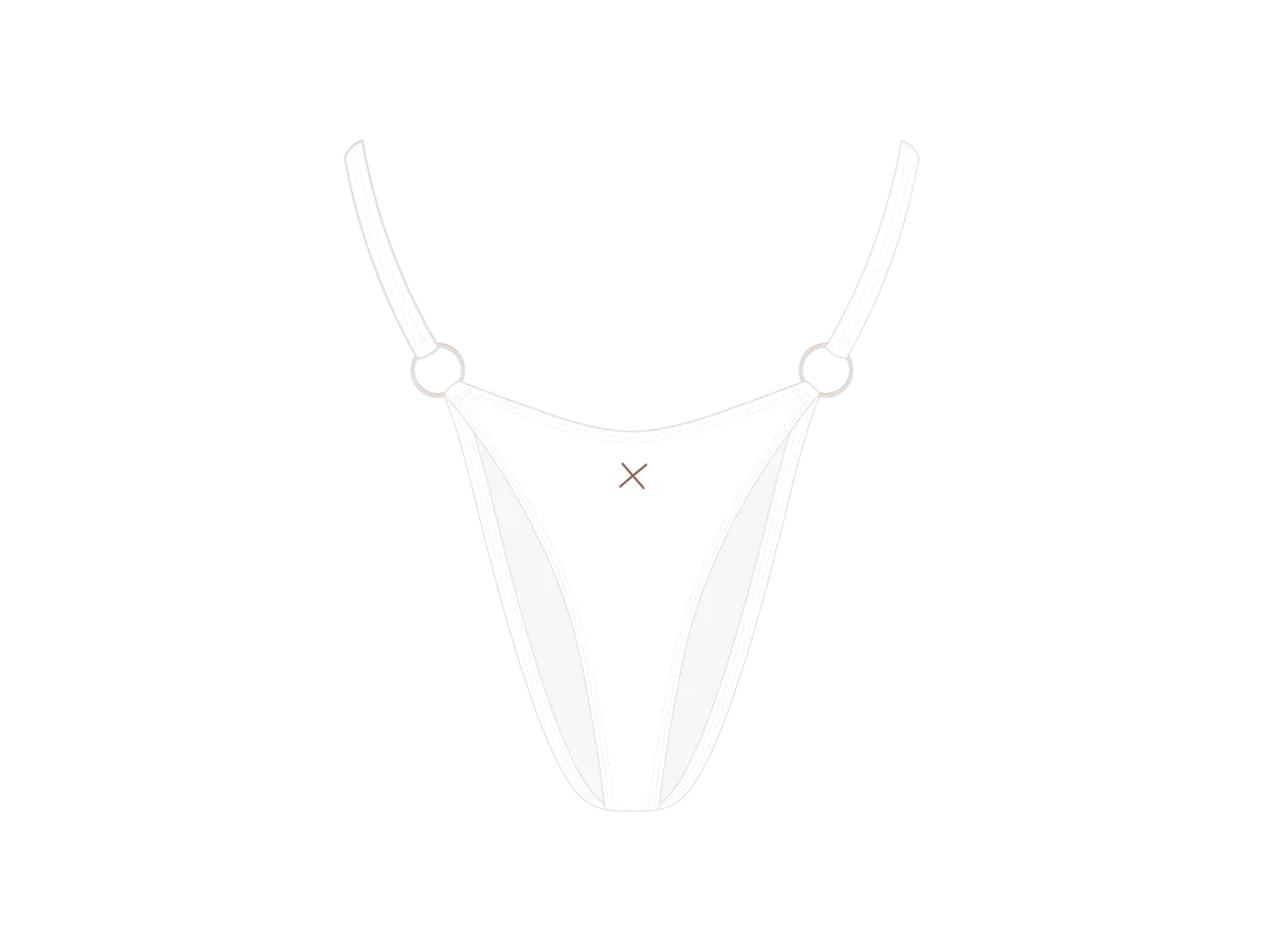 Venice White Ringer Bottoms
