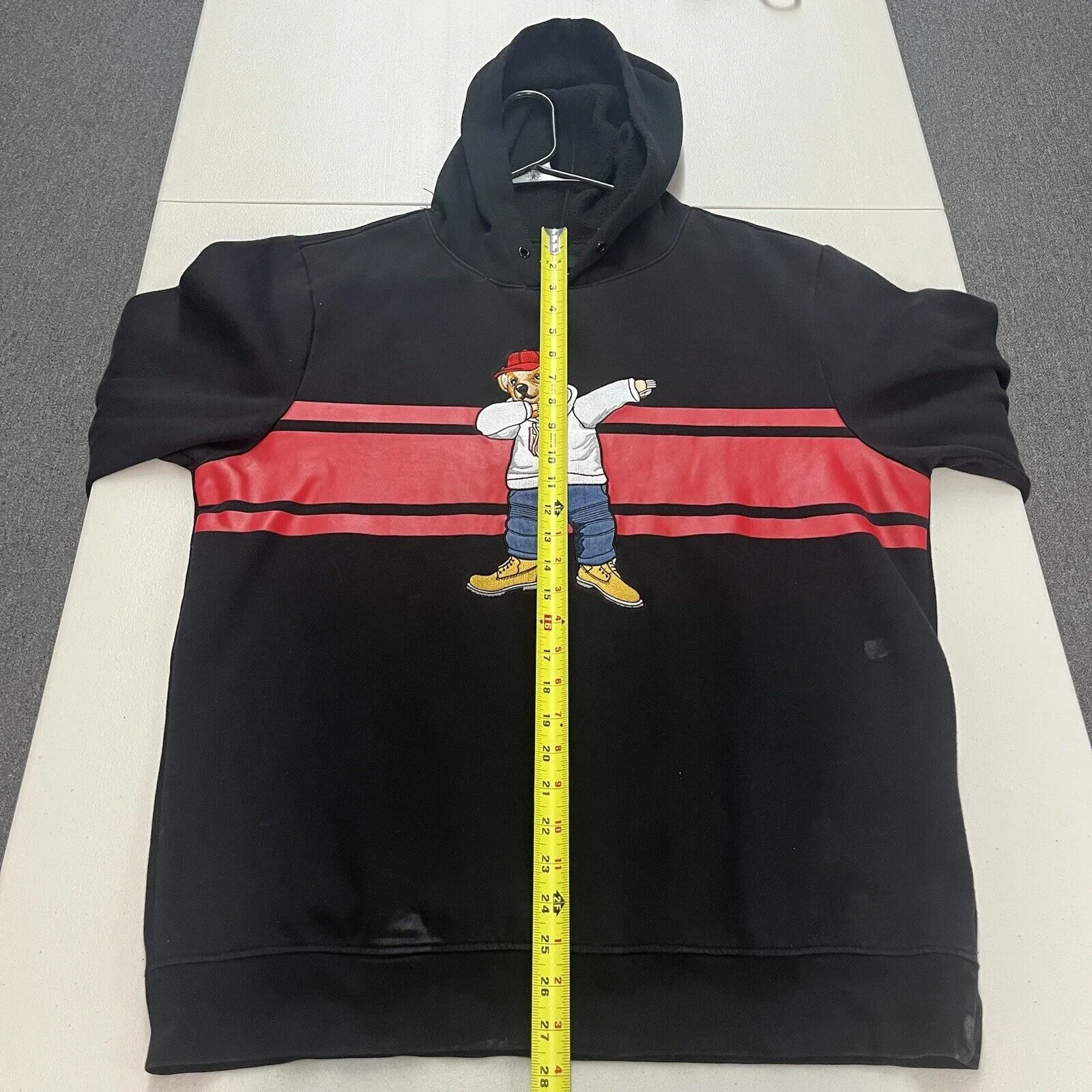 Vtg 2000s Y2K Hip Hop Hudson Outerwear Men's Dog Hoodie Size XL
