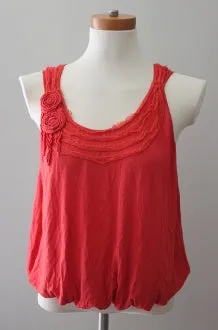 Warm Autumn Rust Sleeveless Top
