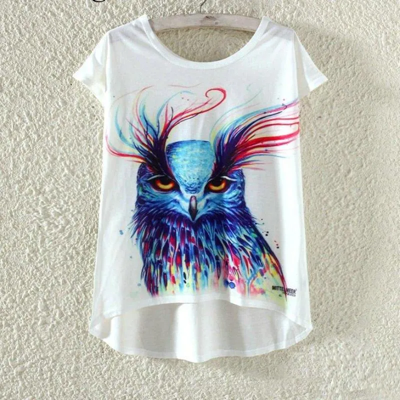 Watercolor Giraffe Printed Tees