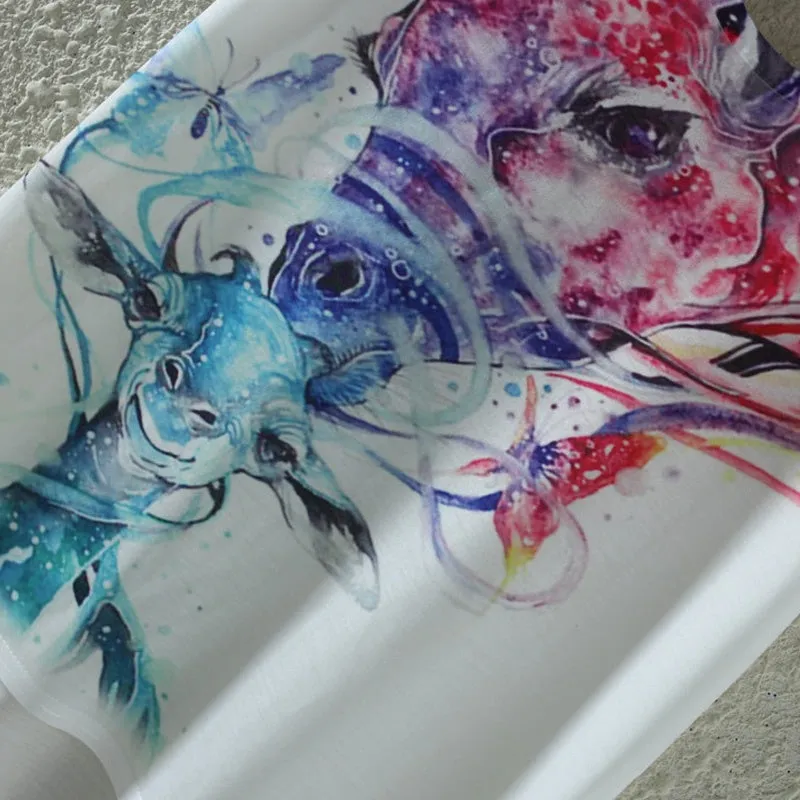 Watercolor Giraffe Printed Tees