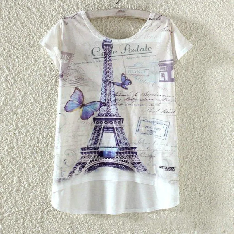 Watercolor Giraffe Printed Tees