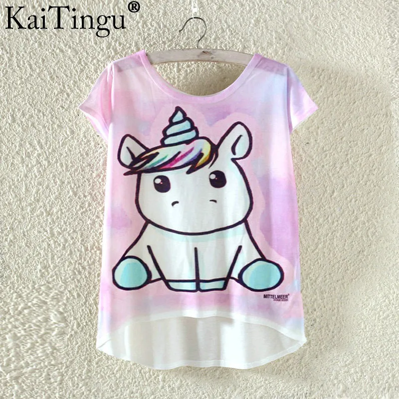 Watercolor Giraffe Printed Tees